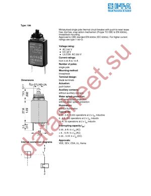 106-M2-P10-3.5A datasheet  